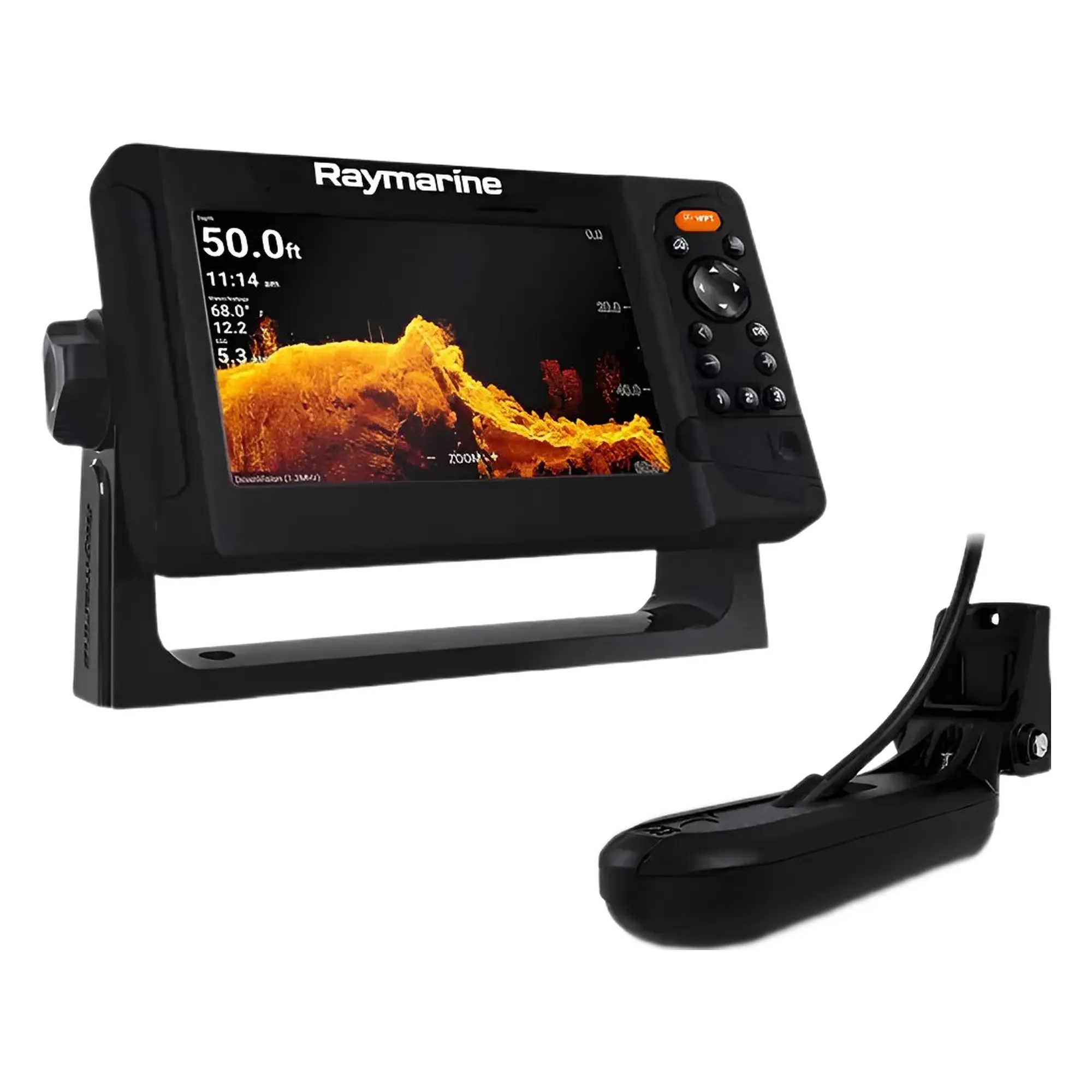 Element 7 HV - 7” Chart Plotter with CHIRP Sonar, HyperVision, Wi-Fi, GPS, HV-100.02 transducer, No Chart
