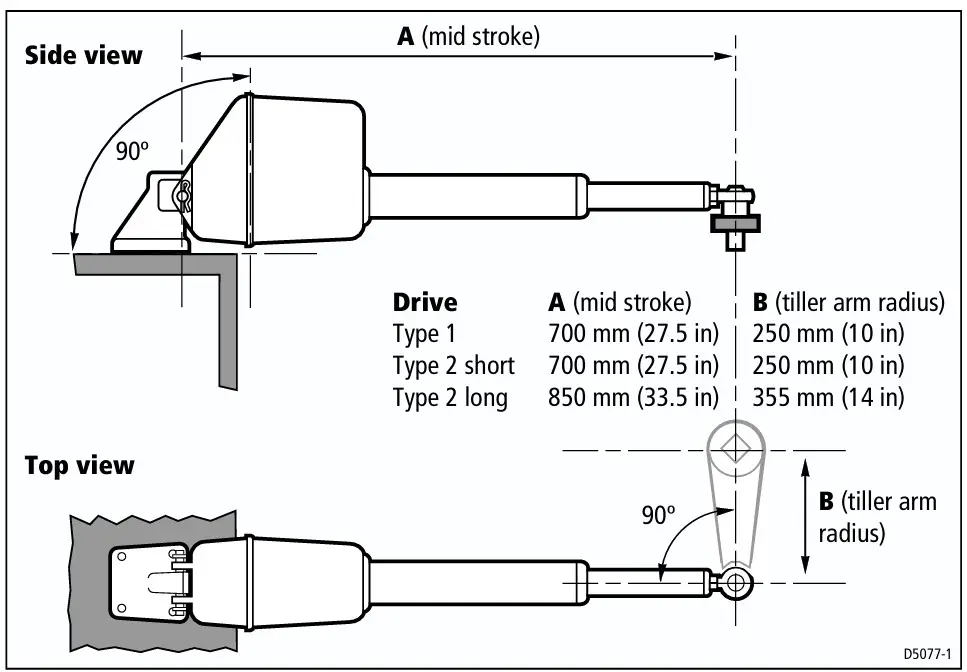 Raymarine Type 2 Linear Drive 12 V - Pilt 2