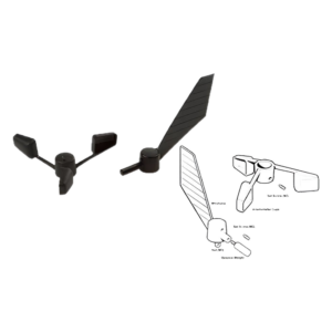 Raymarine ST50 wind transducer cups and vane
