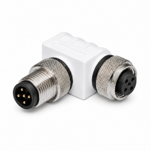 NMEA 2000 90º angled connector, male/female